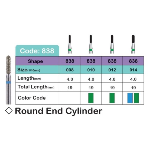 فرز مدل ROUND END CYLINDER (838)