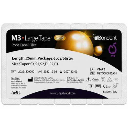 فایل روتاری ام تری پروتیپری گلد M3 Large Taper Gold